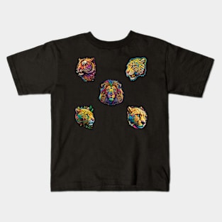 Big Cats Pack 1 Kids T-Shirt